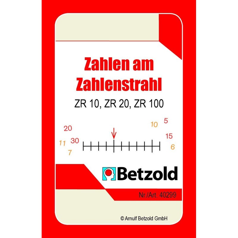 'BETZOLD 48 Cards Numbers Number Line, in and sturdy plastic