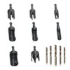 8 Pack Plug Cutters for Woodworking - Straight and Tapered