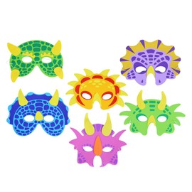 LOKIPA Dinosaur Foam Masks For Kids,12Packs