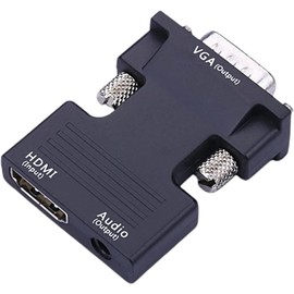 8K VGA to HDMI，HDMI to VGA Adapter,8K Converter with Full HD Audio Video Output,For TV, Computer,Laptop, PC, Monitor, Projector, etc.…