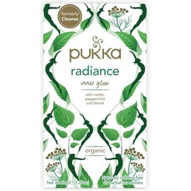 Pukka Herbs - Radiance - Organic Herbal Tea with Nettle, Peppermint & Fennel 20 sachets (PACK OF 1)