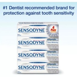 Sensodyne Extra Whitening Toothpaste 4pk 6.5 Oz Each.