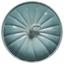 Le Creuset Stoneware Figural Pumpkin Baker with Lid, 9", Sea Salt