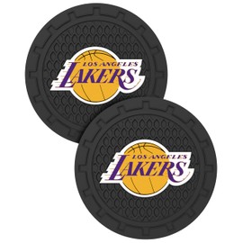 for Los Angelas Lakers Car Cup Holder Coaster,Auto Cup Holder Insert Coaster for LA Lakers Basketball Fans, Non-Slip Car Drink Holder Coaster, Car Interior Accessories,2PCS