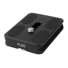 Quick Release Plate PU-50 - Versatile and Secure Camera Tripod Plate with 1/4 inch Screw for Camera Tripod Ballhead