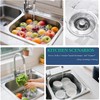 2 Pack 3 in 1 Kitchen Sink Drain Strainer &