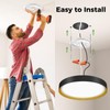 zemty 13inch LED Ceiling Light with Night Light 24W, 1800K/2700K/4000K/6500K