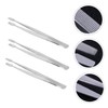 DOITOOL 3pcs Stainless Steel Stamp Nipper Tweezers Lightweight Precision Tools