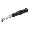 Leather Creaser 0.5mm Regulable Screw Ebony Handle Arc Design Stainless
