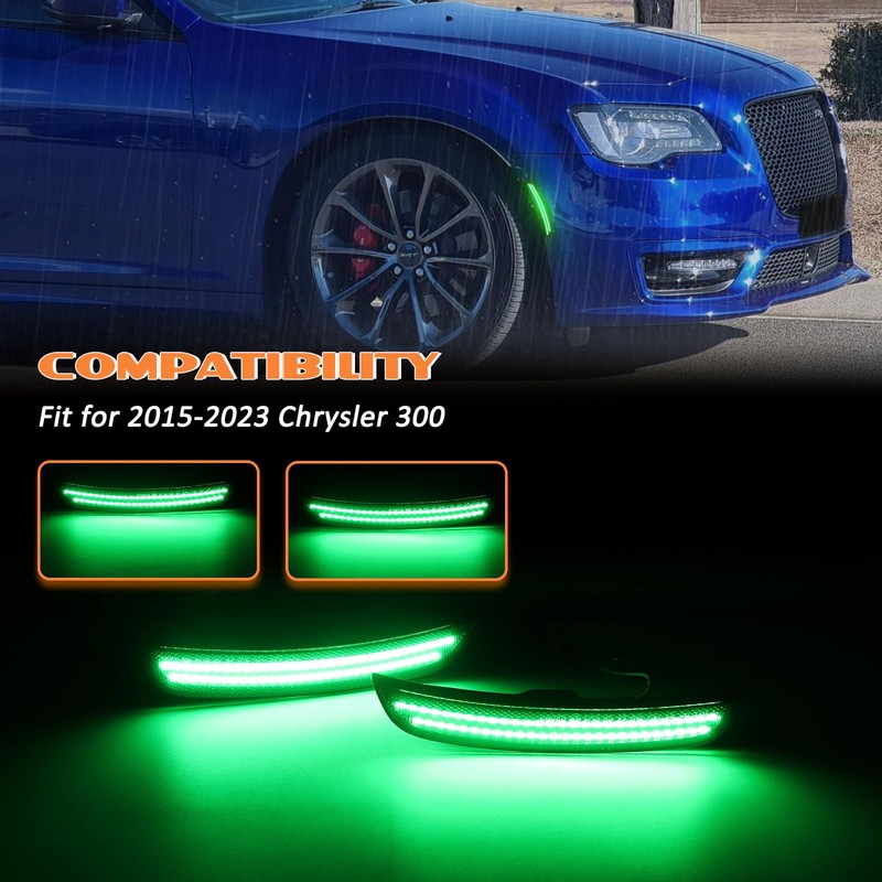 AreLokpri LED Side Marker Lights Kits for Chrysler 300 2015-2023,