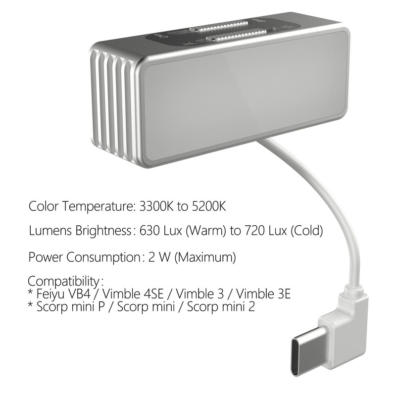 Magnetic Fill Light with Adjustable Brightness and Color Temperature Original