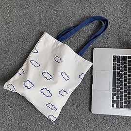 Women canvas Tote Bag for Women Shoulder Bag with zipper Work Beach Travel and Shopping Grocery Bag One Size Yun