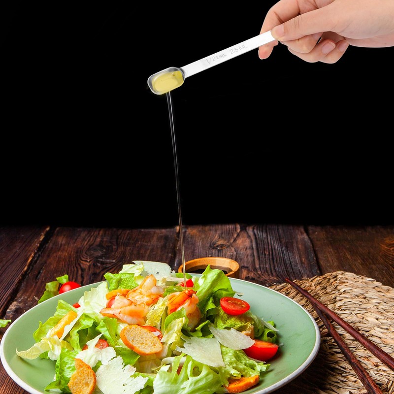 1/2 Teaspoon Stainless Steel Single Measuring Spoon 2.5 ml Teaspoon