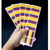40 Removable Stickers: Colombia Flag, Colombian Party Favors, Decals