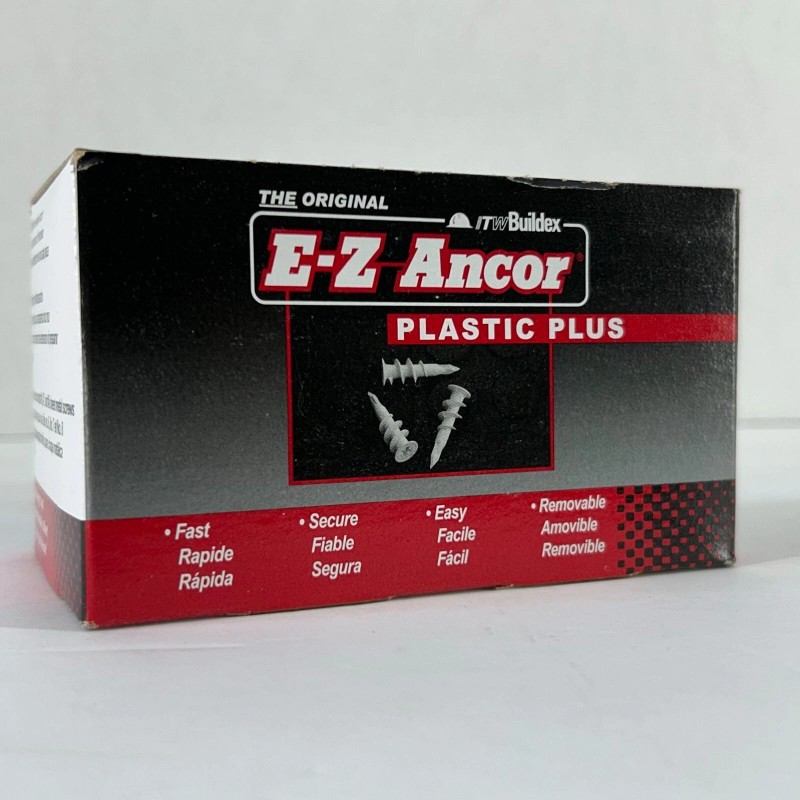 E-Z Ancor Twist-N-Lock Self-Drilling Nylon Drywall Anchor THE ORIGINAL 100