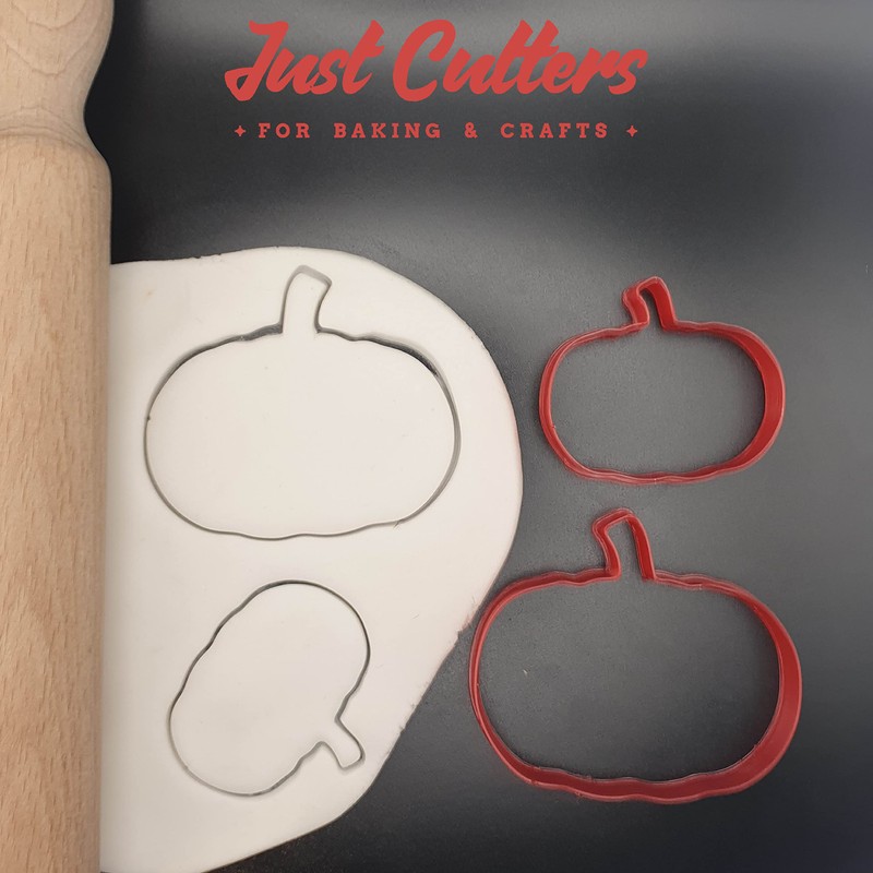 Pumpkin Set of 2 Value Cookie / Fondant Cutters Pair