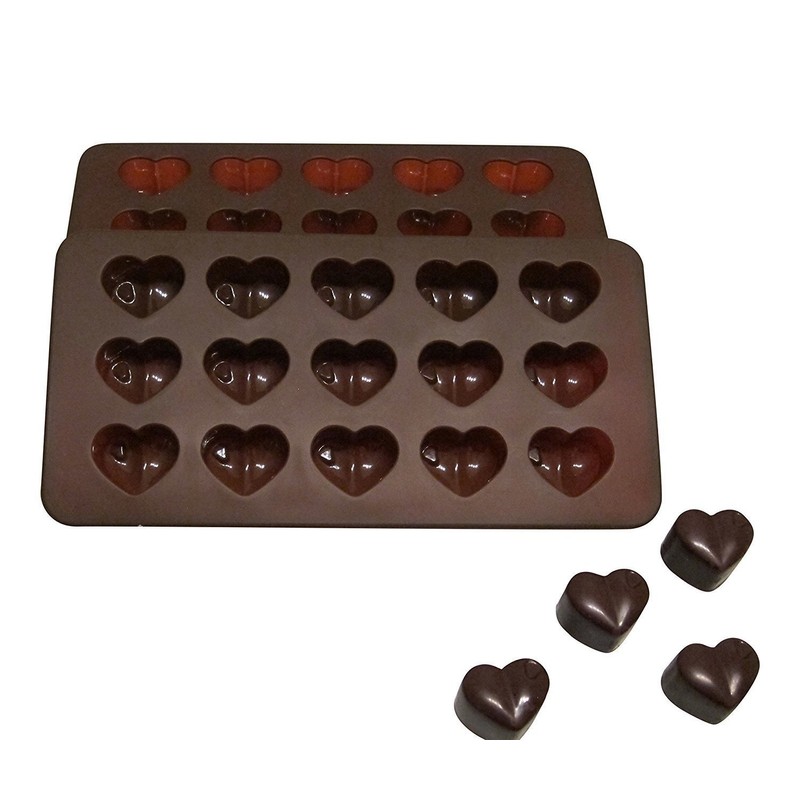 Silicone Heart Chocolate Mold, Candy Molds for Party, Wedding, Jelly,