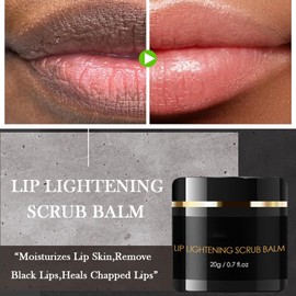 Lip Scrub Exfoliator Lip Lightening Scrub Lip Lightening For Dark Lips,Moisturizing Lip Scrub Lip Care to Remove Dead Skin,Lip Brightening for Dark Lips Lip Exfoliator Scrub for Chapped & Cracked Lip