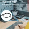 TECHZOCO 20cm Black RJ9 Male to 3.5mm Jack Socket Headphone
