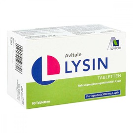 L-lysine Tablets for Cold Sores 750 mg Pack of 90