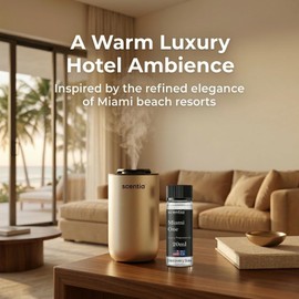 Scentia Miami One (My Way) Aromatherapy Oil for Diffuser – Hotel Scent Inspired by 1 Hotel Miami Beach – 20 mL – Lemon, Sandalwood & Cedar Natural Fragrance Oil for Waterless & Cold Air Diffusers