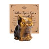 JSDDE Tiger Eye Crystal Cat Figurine for Cat Lovers Cute