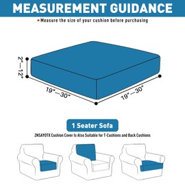 2025 Fashion Cushion Cover 1 Pack for Chair, Individual Sofa Chair Seat Cover Removable Washable, L-Shaped Sectional Couch Slipcover Replacement, Super Soft Cozy Universal Protector (1PC, Beige)