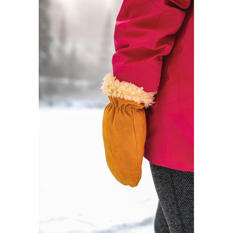 Kinco, 1929PL-XL, Lined Suede Deerskin Mitt, Extra Large