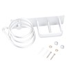 Aluminum Wall Mounted Shelf Hair Dryer Rack Organizer Holder Stand