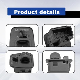 Power Mirror Switch Button Compatible with Ford Excursion Expedition Escort F150 F250 F350 Super Duty Thunderbird Windstar, F65Z17B676AB 901-319 Front Driver Side Door Power Mirror Control Switch