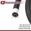 HEROFFIX 1 Pcs 3/16" Fuel Line Hose 8ft Vacuum Hose
