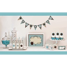 2 SETS of 95 Blue Baby Shower Decorations Starter Kit