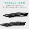 エレコム USB-A テンキー ワイヤレス(レシーバー付属) パンタグラフ 薄型 ブラック TK-TDP019BK