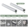 ZSHINE Curtain Single Tracks Ceiling or Wall Mounting Heavy-Duty Curtain