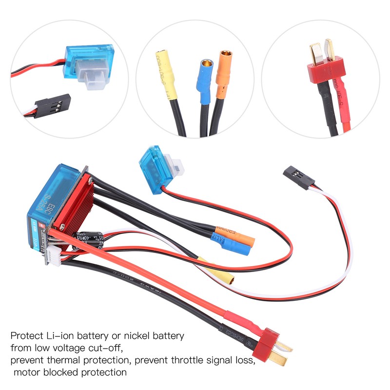 25A RC Brushless Electronic Speed Controller ESC for 1/14 1/16