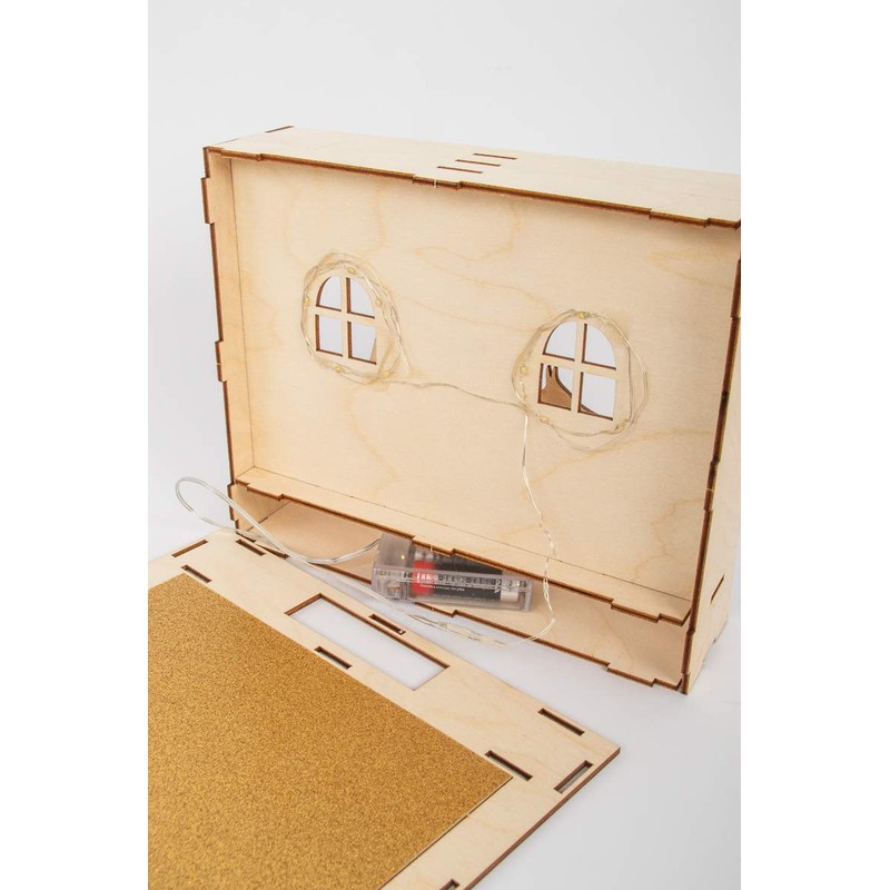 Rayher Shadow Box Building Kit with 3D Nativity Scene, DIY