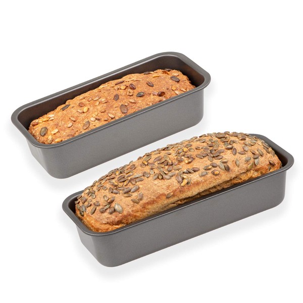 chg Loaf and Bread Baking Mould Set, 263-02, Set of 2, Made in Germany, High Quality, made by ILAG, Special 2-Layer, Non-Stick Coating, Heat-resistant to 250°C