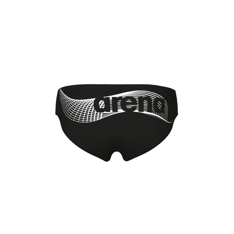 Arena Mens Wake Swim Briefs, Black-White, 32 EU