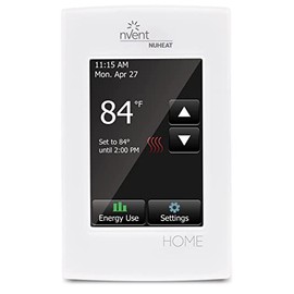 Nuheat AC0056 Home Programmable Radiant Heated Floors 120V/ 240V Touchscreen Thermostat with an Extra OJ Electronics Floor Temperature Sensor