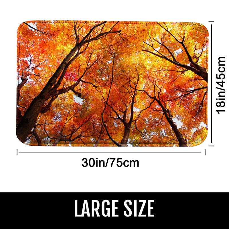 Britimes Bath Mat Bathroom Mat Rug No Silp, Autumn Fall