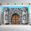 Cardboard Castle Backdrops for Photoshoot, Medieval Boy Men Birthday Party