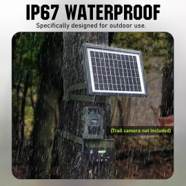 SUNAPEX 6W Solar Panel for Trail Camera Solar Battery Charger with Controller US