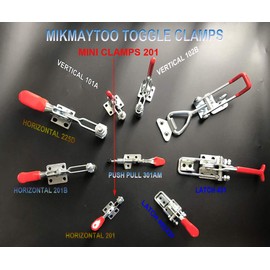 MIKMAYTOO Small Quick Release Horizontal Toggle Clamp 201A Hand Tool 60 lbs / 27kg (201-8PACK)