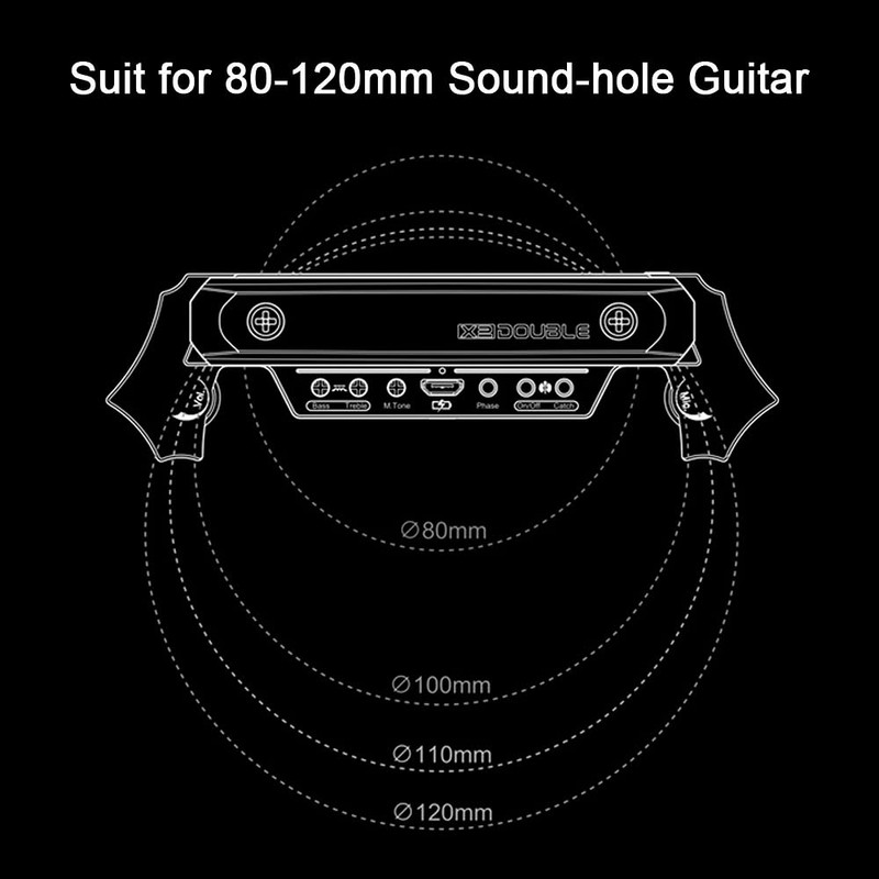 Wireless & Wired Acoustic Guitar Pickup System,Wireless Soundhole Pickup with