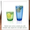 MIYOPESI 26oz Colorful Acrylic Glasses Drinkware (Set of 8), Hammered-stria