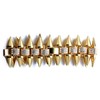 HALUKAKAH 18k Real Gold Plated Steel Punk Thorn Bracelet for