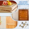 YELARXI Brass Decorative Screws with Caps, Mirror Screw Self Tapping
