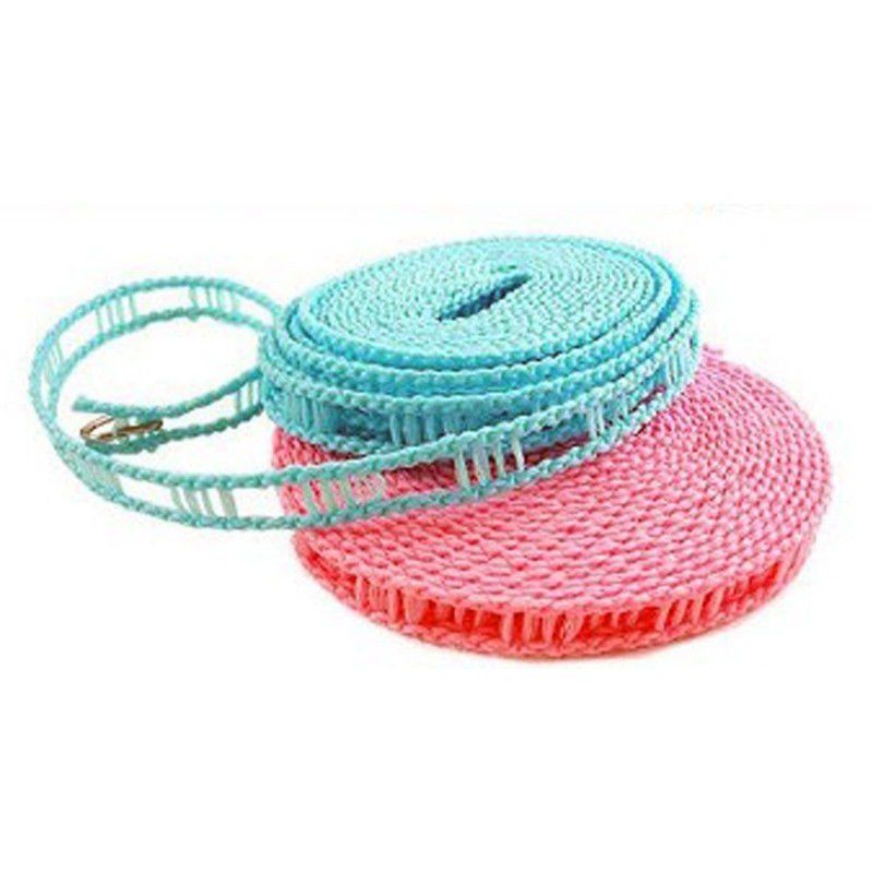 Convenient Hanging Camping Daisy Chain Clothes Line Rope (Color Random)