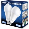 Nouscan 300W Equivalent LED Light Bulb, 4060LM Super Bright A23
