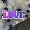 Moonlight Jade STKR055 GALAXY LOVE Shaped Star Sticker | Vinyl